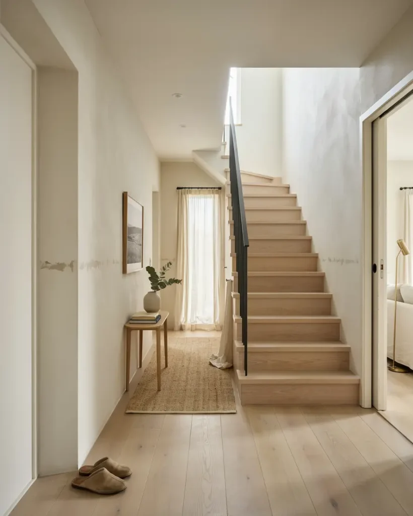 renovering av hall och trappa i villa i r